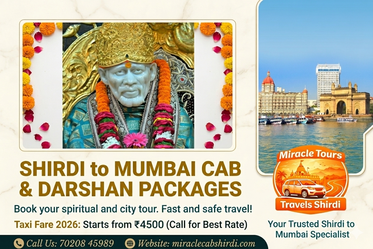 Shirdi to Mumbai Cab Darshan Package Sai Miracle